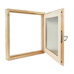Окно для бани 45х45 стеклопакет